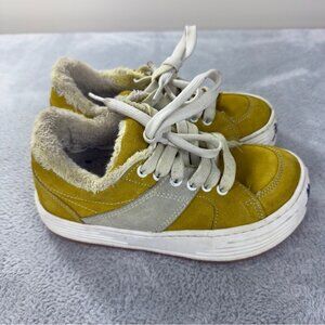 Palm Angels Snow Low Top Yellow Suede Chunky Sneakers Women's Sz 3 US/2 UK/36 EU